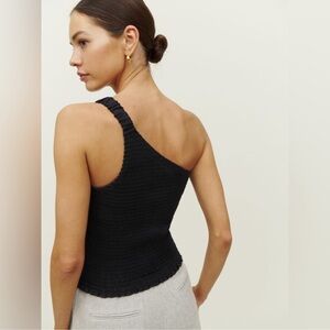 Reformation Holly Linen Ruched Tank-‎ NWT